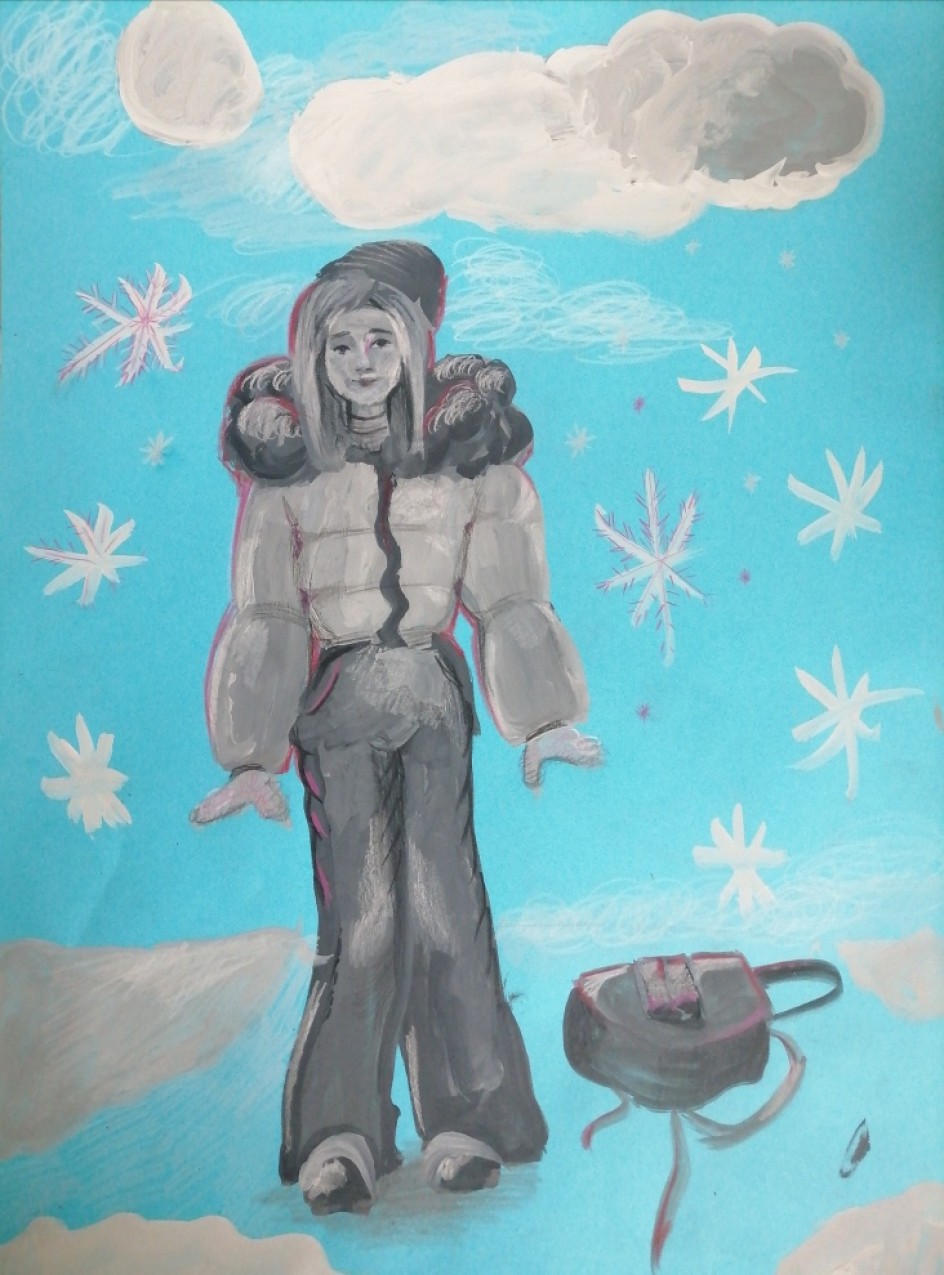 Зимняя прогулка после школы