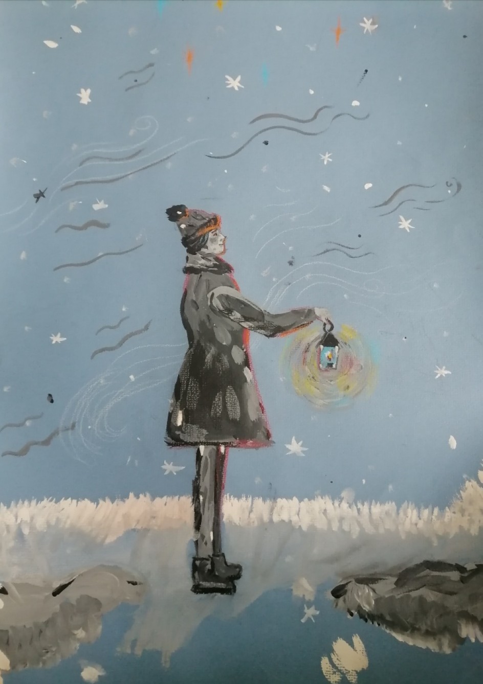 Девочка с фонариком