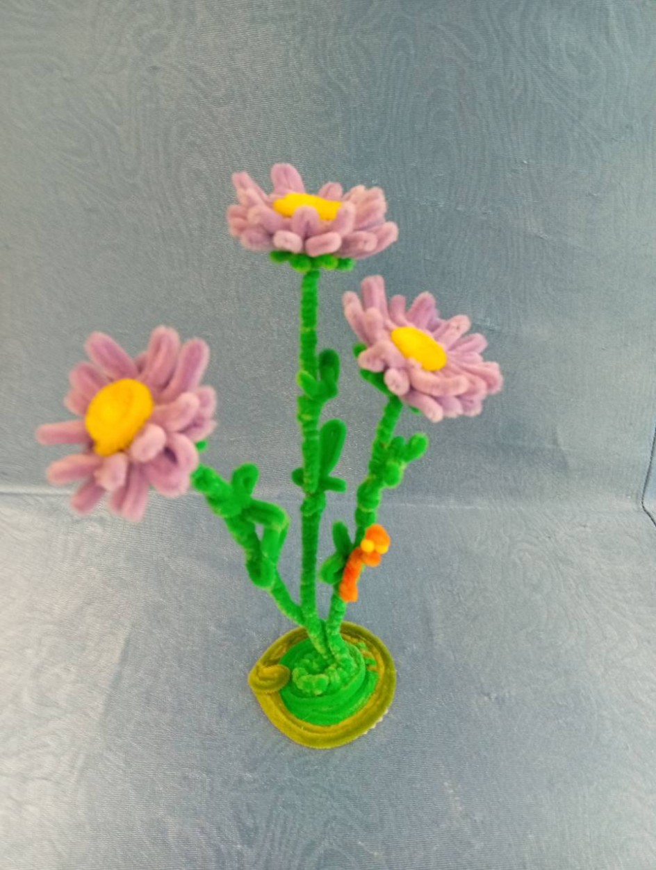 Букет декоративных ромашек