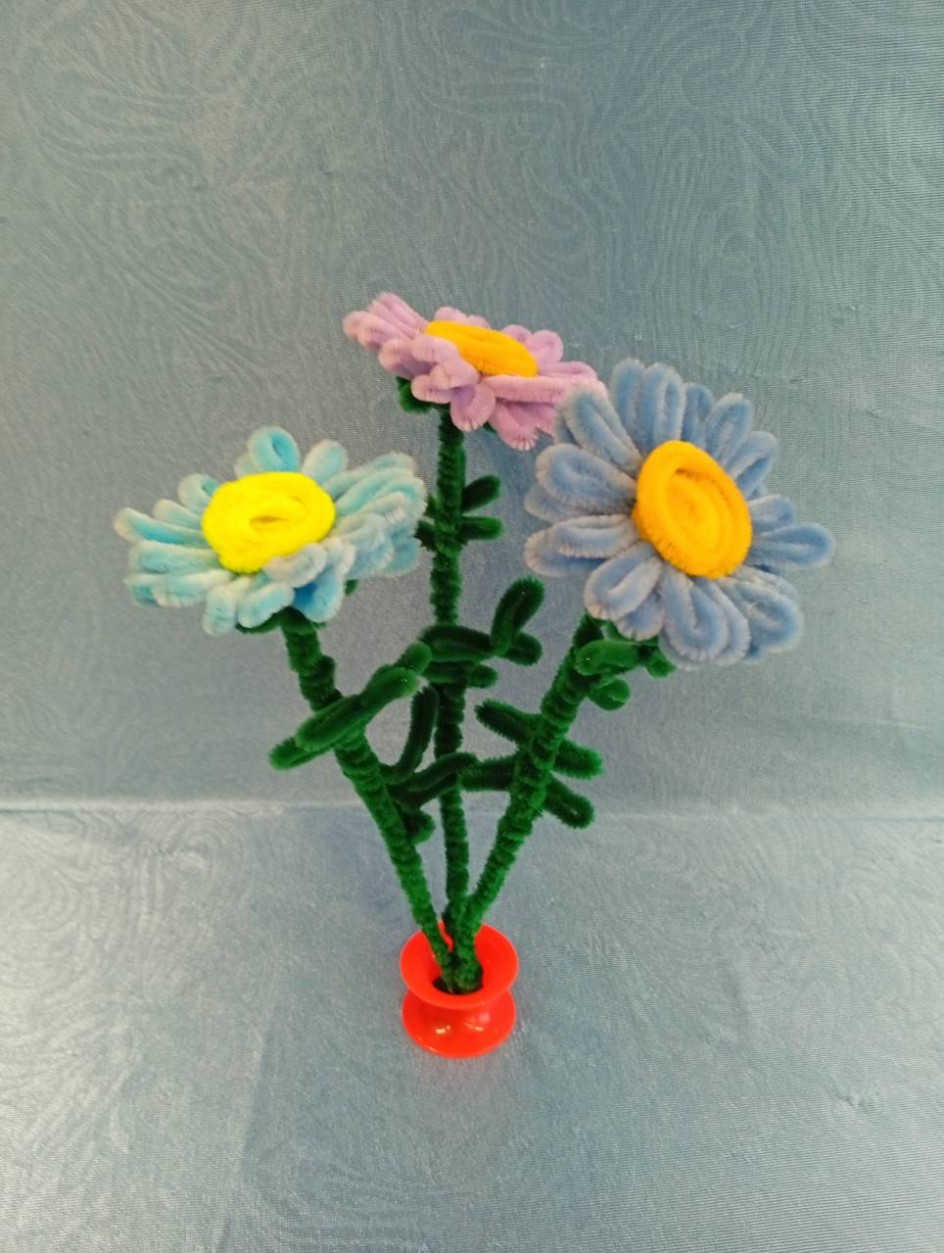 Букет декоративных ромашек