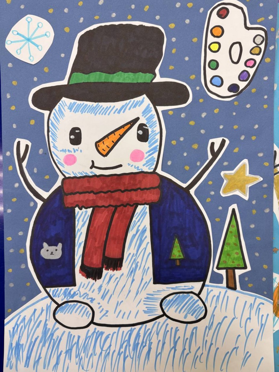 Новогодний снеговик