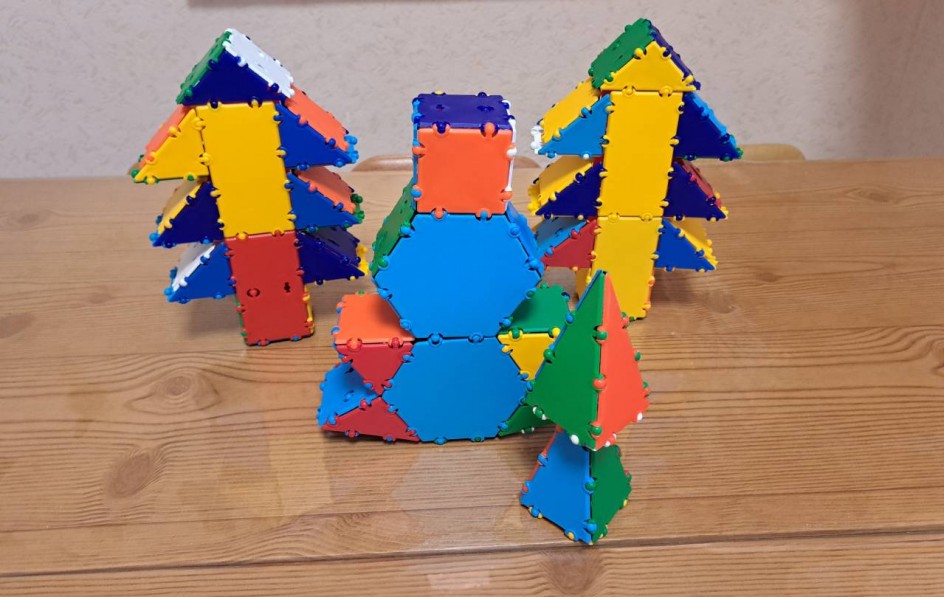 Снеговик в лесу