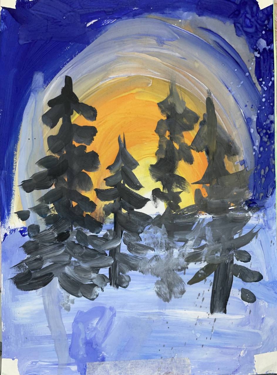 «Зимний закат»