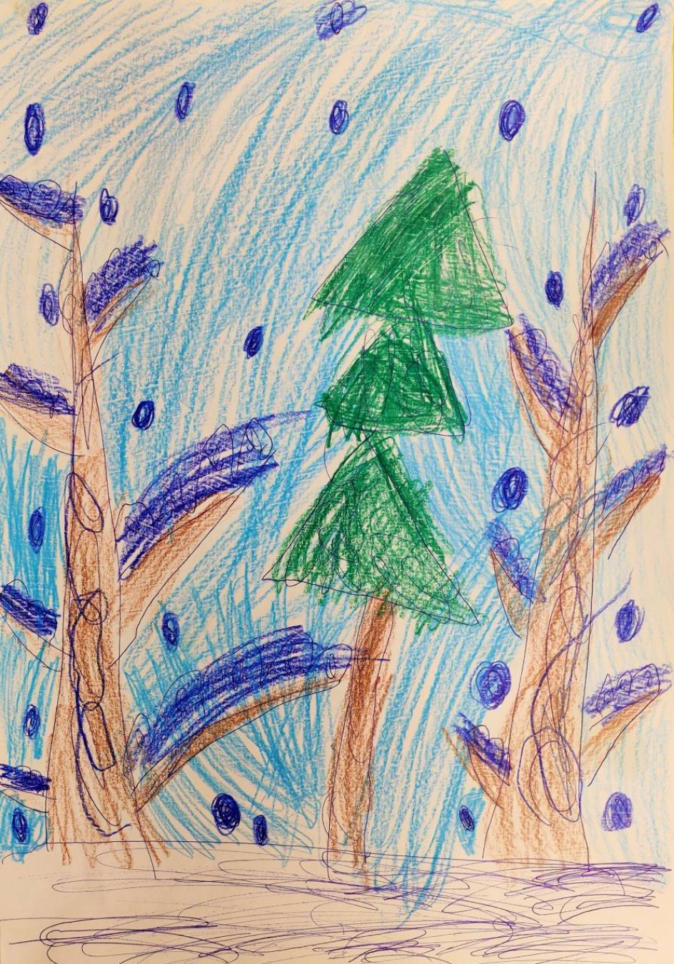 Рисунок "В лесу родилась ёлочка ..."