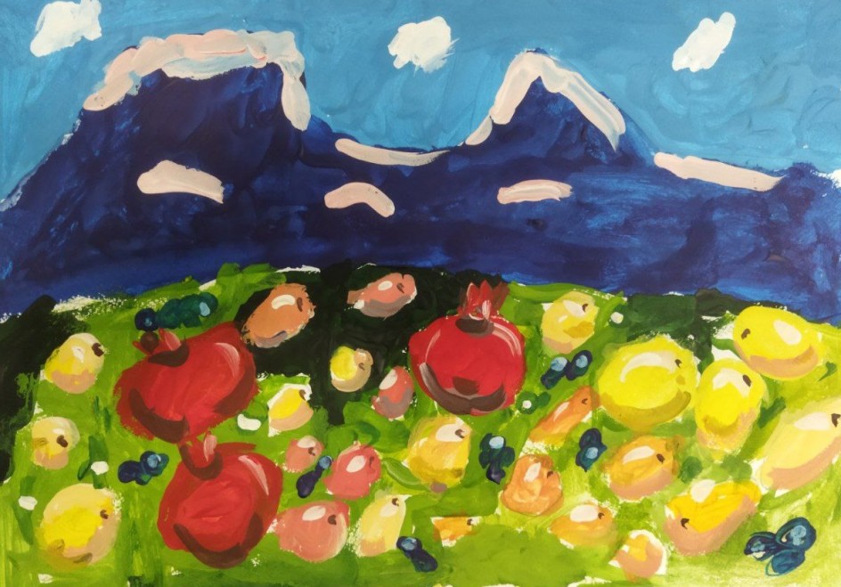 Фрукты и горы