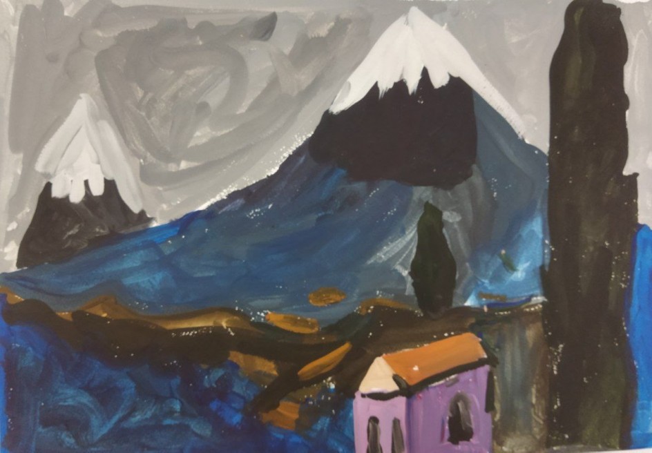 Горы в темноте