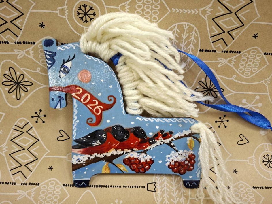 Новогодняя лошадка - ёлочная игрушка