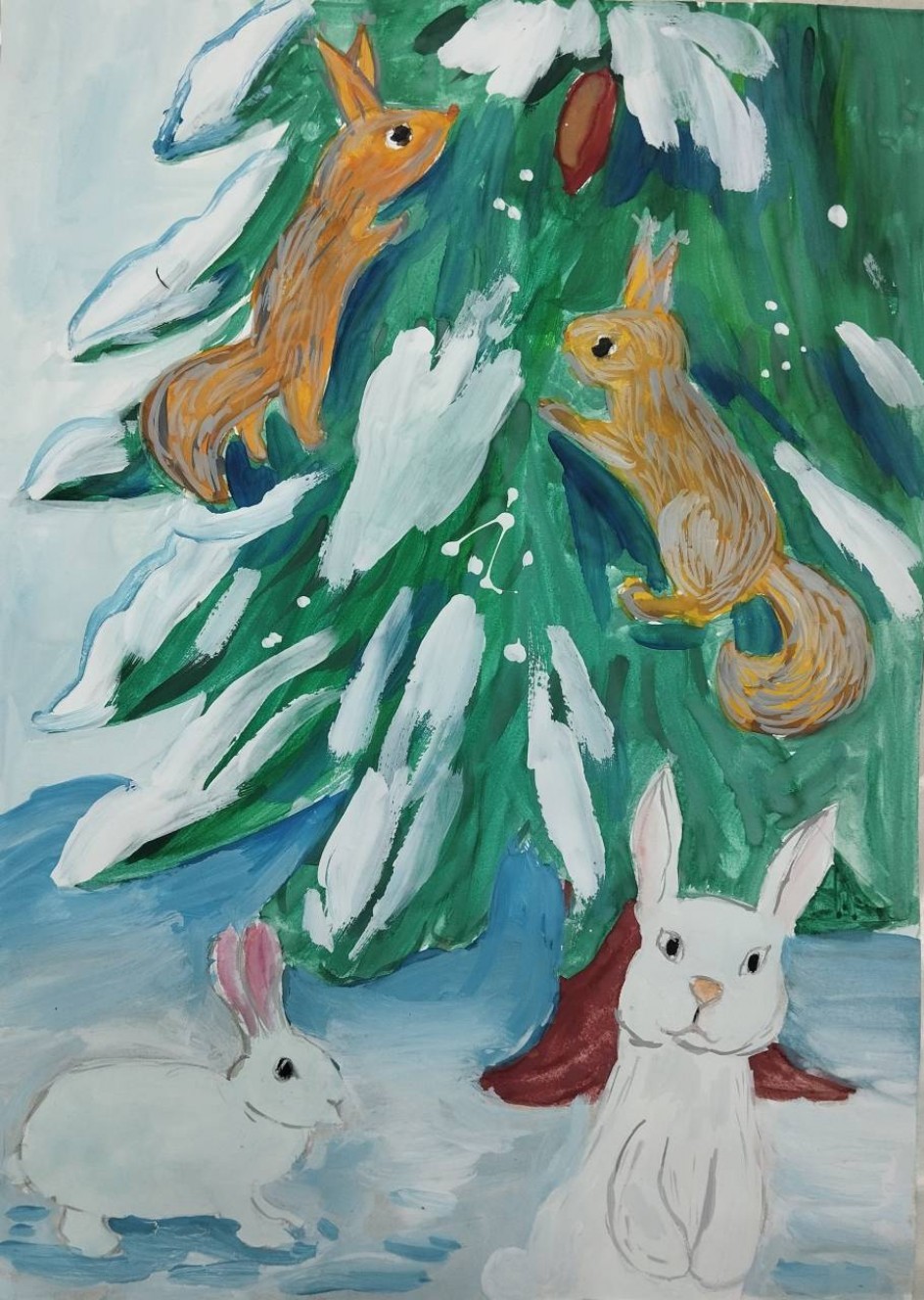 С кем дружит ель в лесу