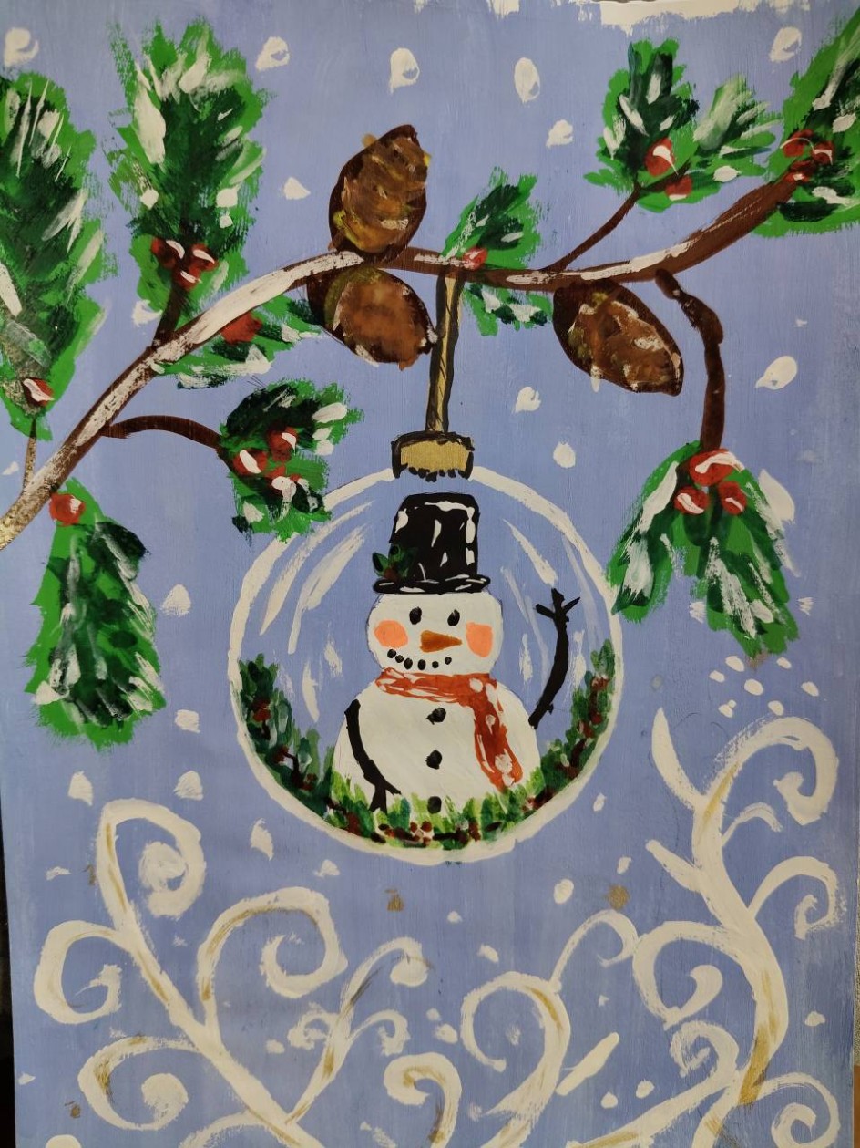 Снеговик - символ зимы.