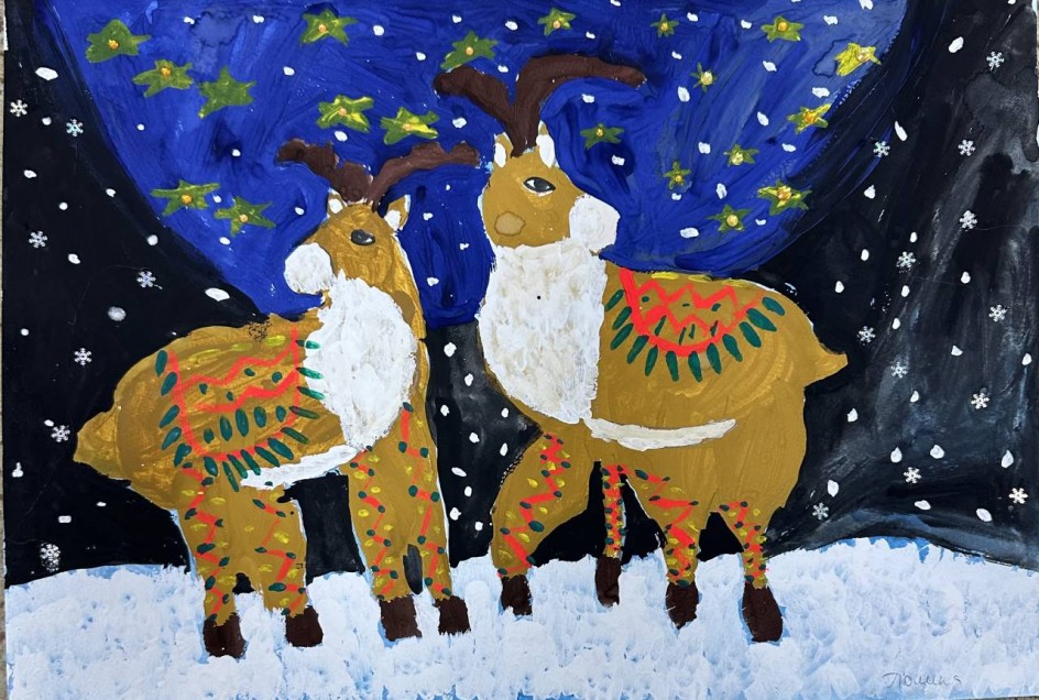 Звёздные олени зимней ночи