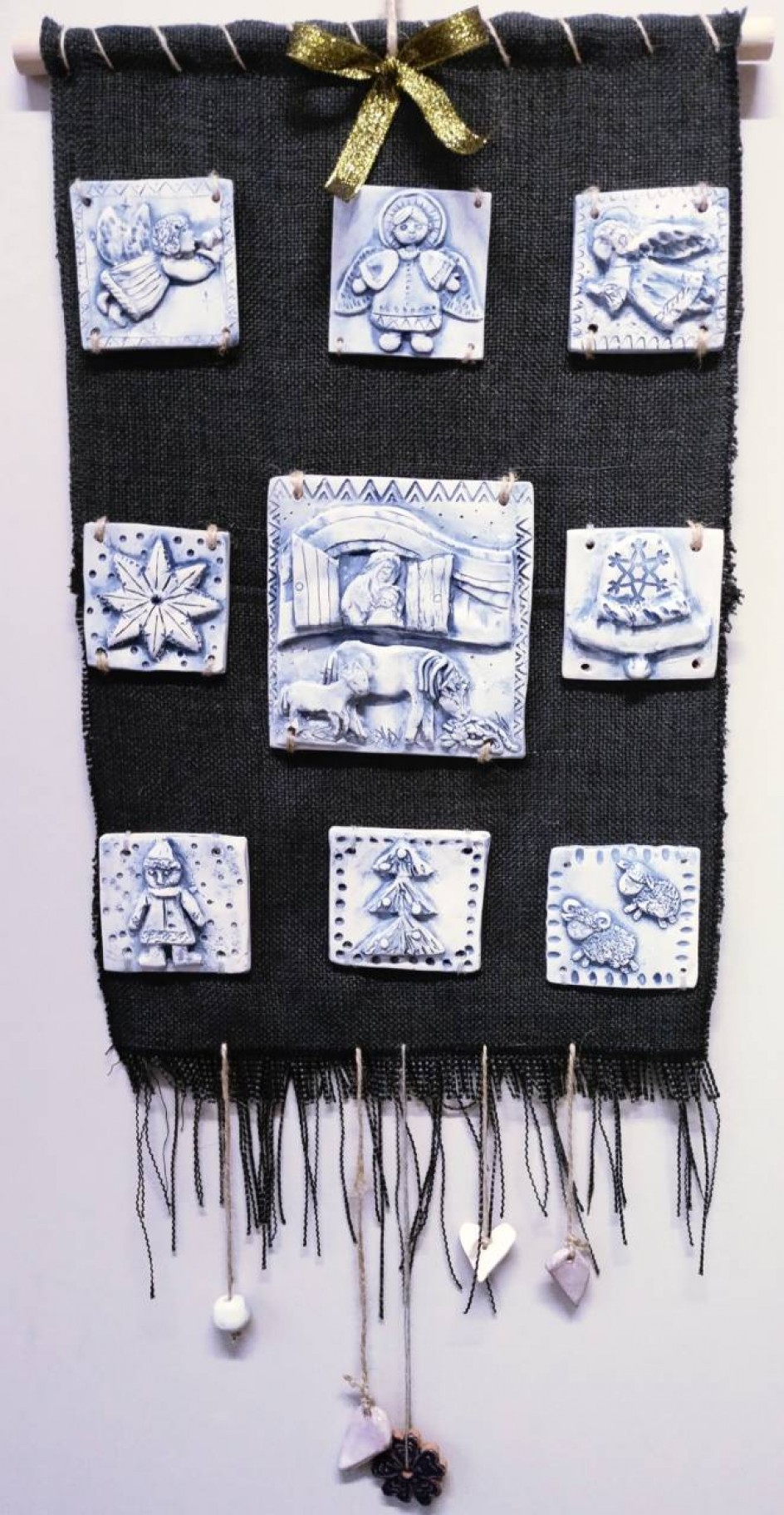 Панно с Рождественскими изразцами