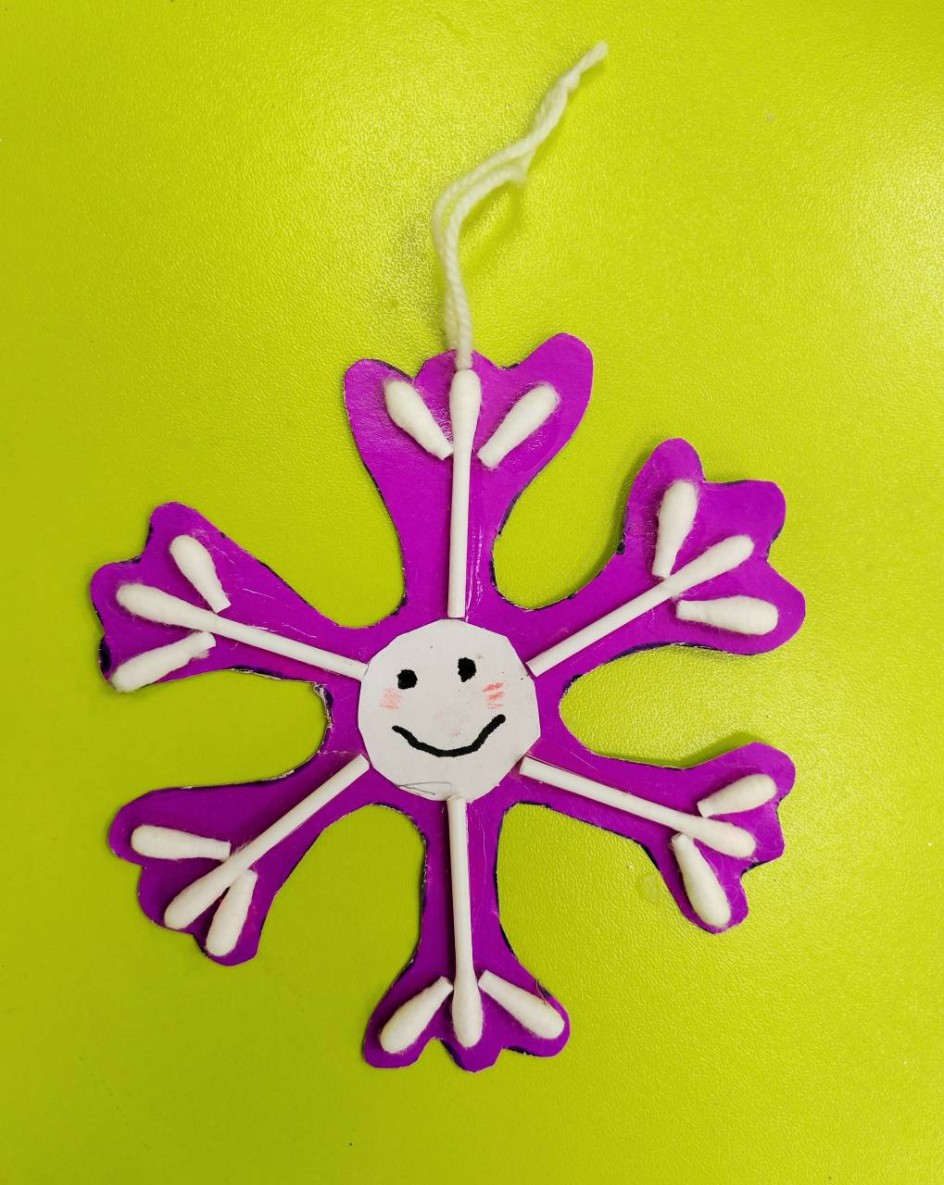 Поделка "Снежинка Веселушка!"