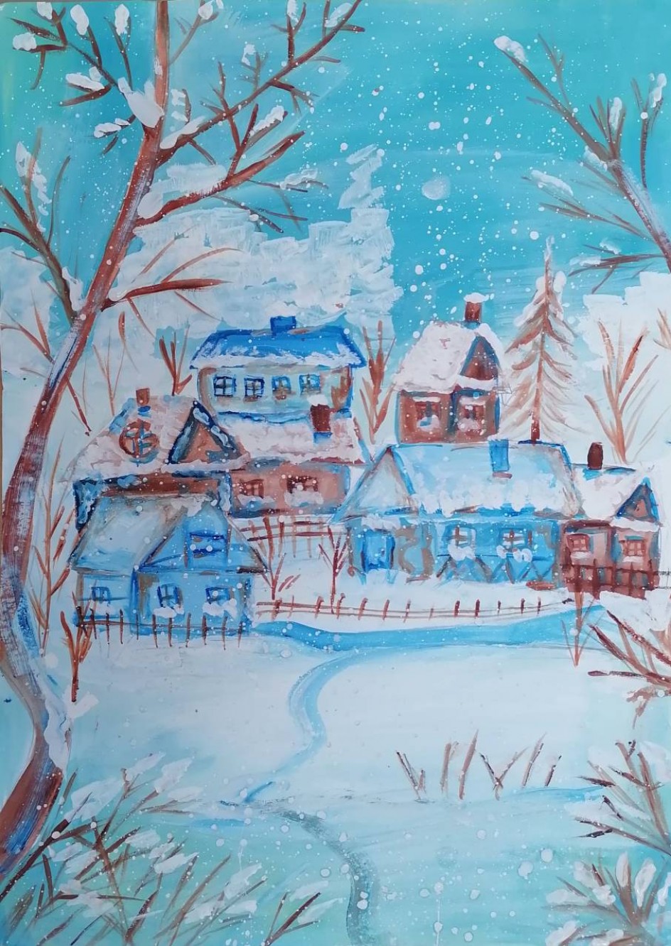 Зима в деревне