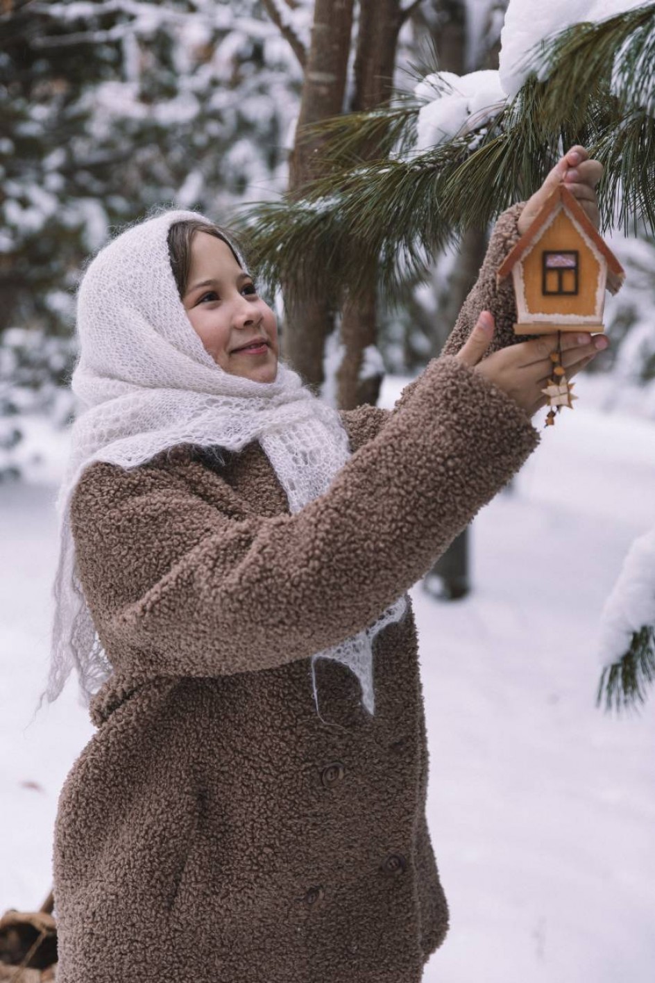 Берестяная игрушка "Домик"