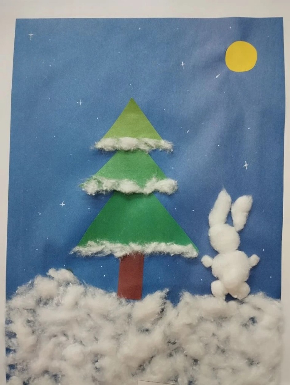 Зайка зимой