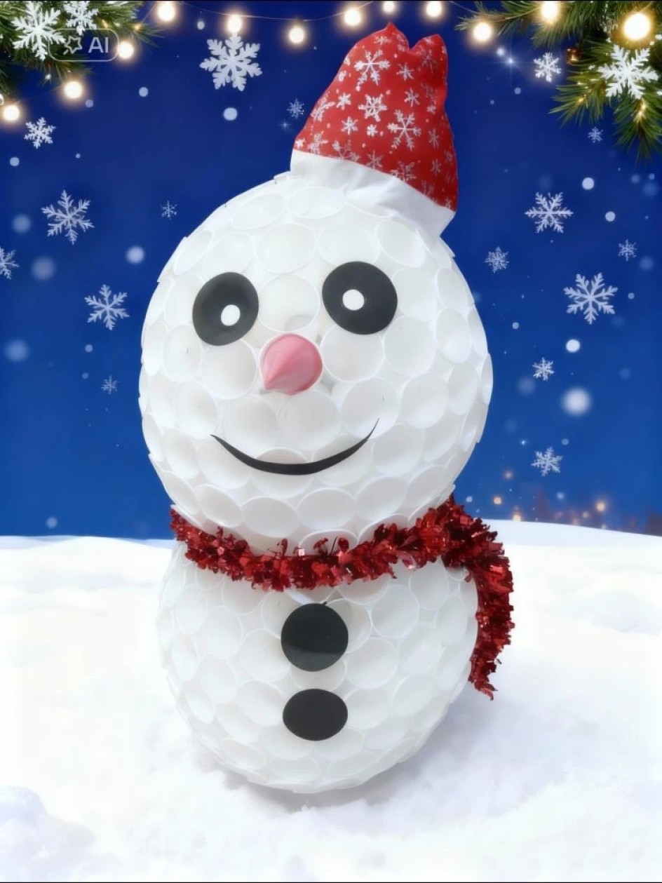 "Новогодний снеговик!"