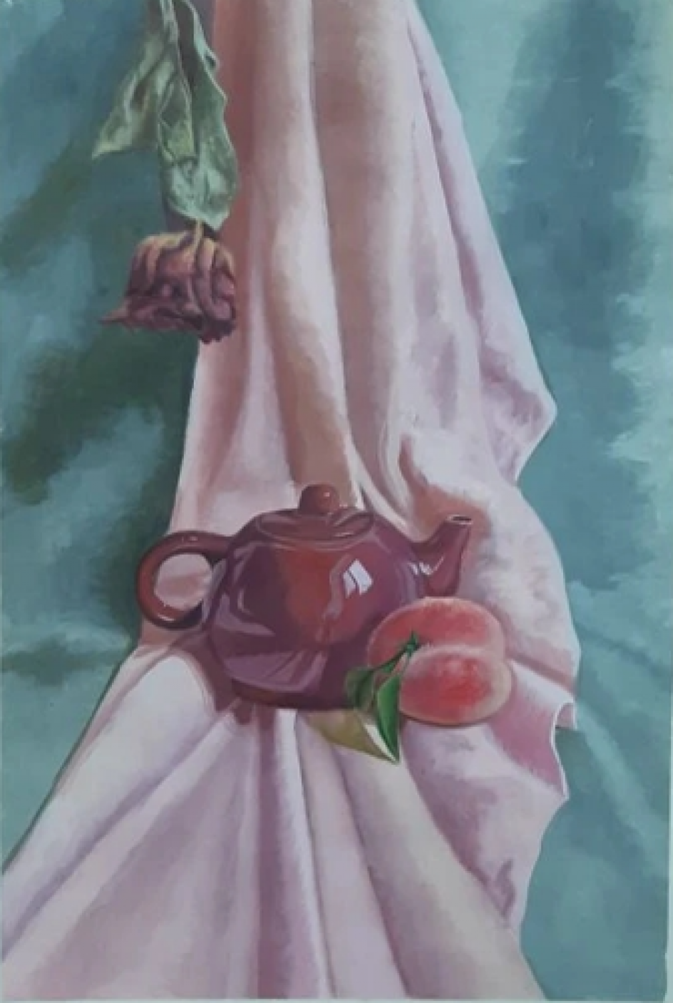 Натюрморт с персиком