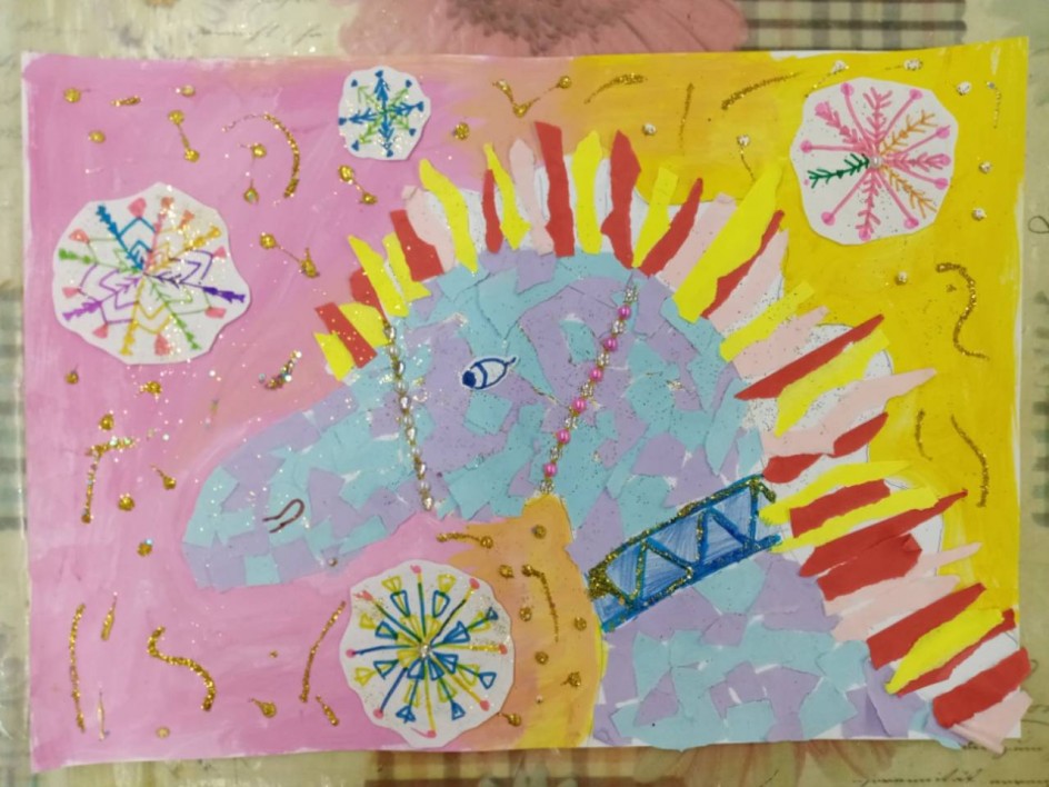 "Конь и снежинки"