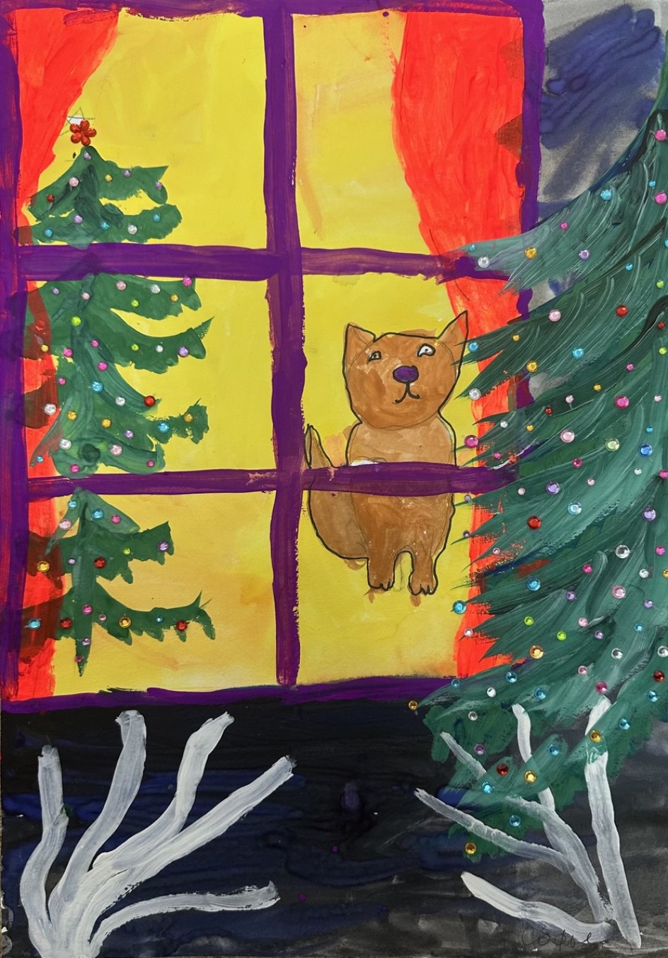 Кошка в ожидании праздника