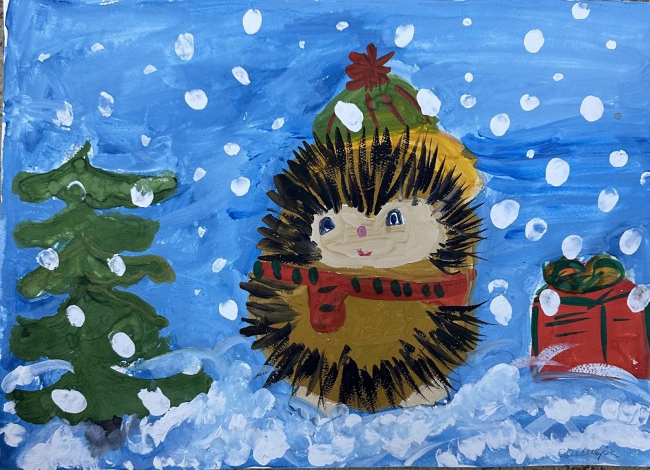 Новогодний ежик