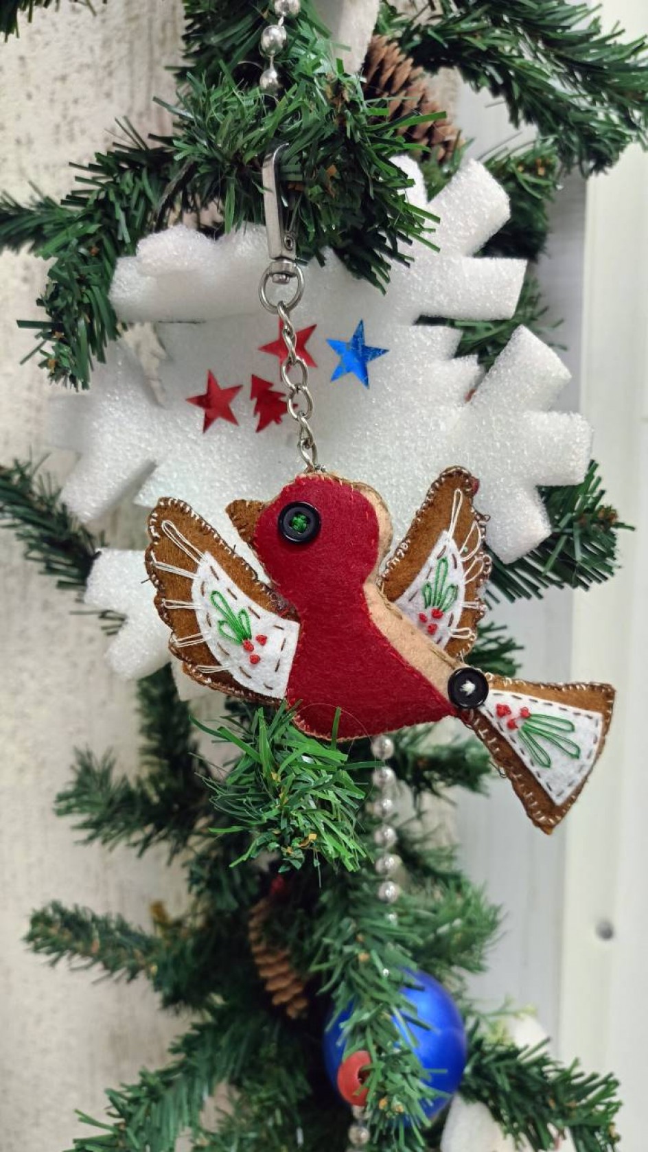 Ёлочная игрушка "Птичка"