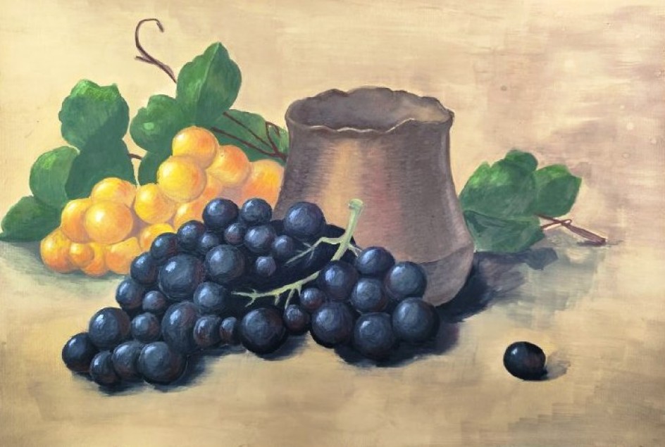 Натюрморт с виноградом