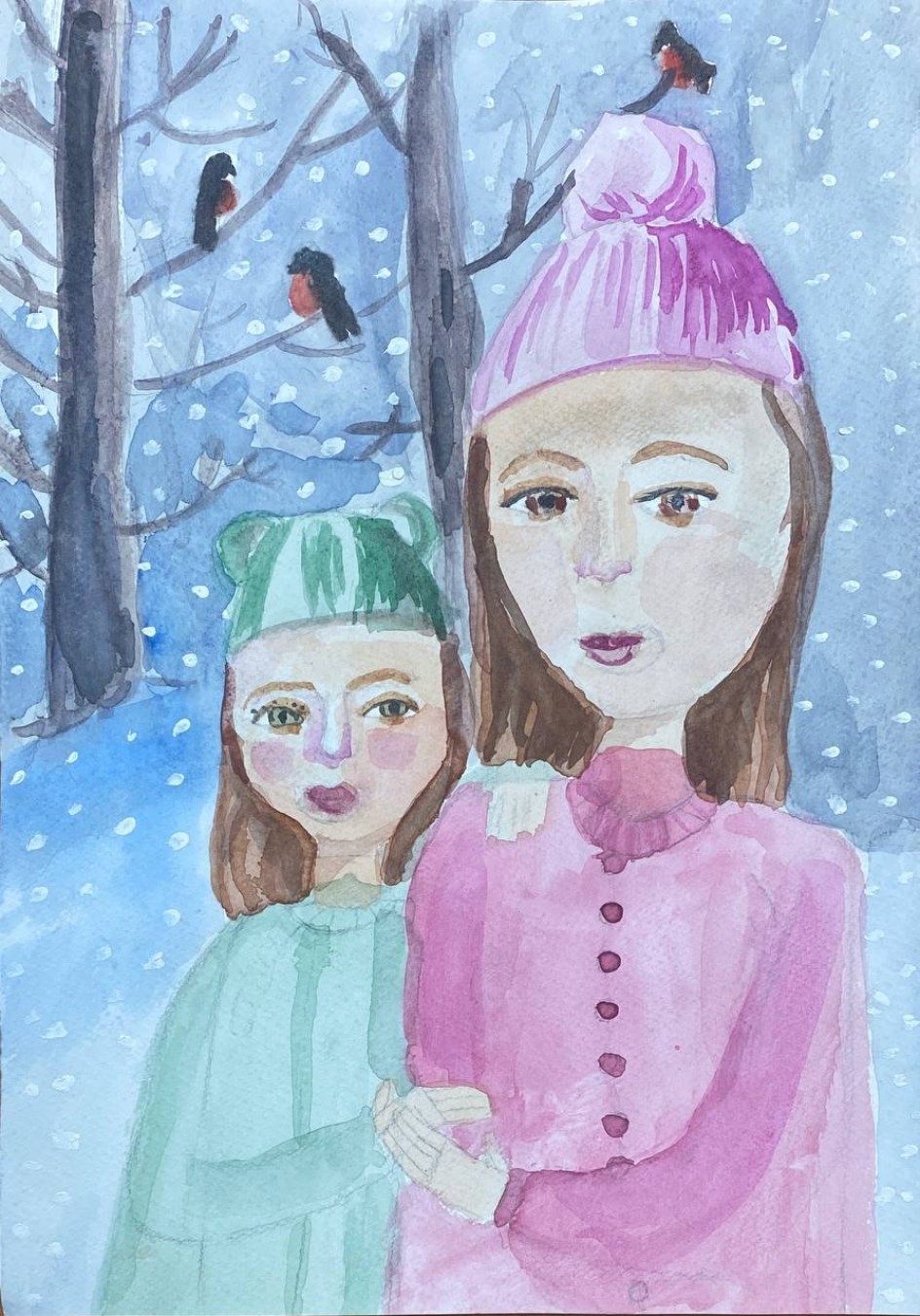 Зима в лесу.