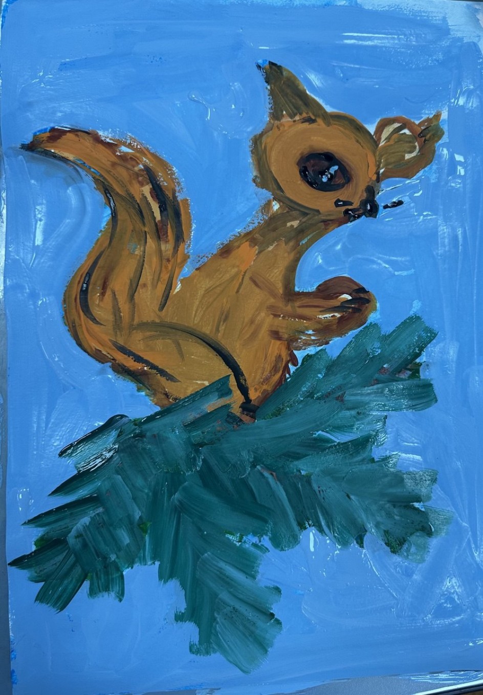 Белочка на веточке