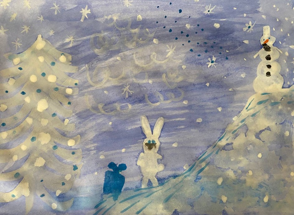 «Зайка-снеговик и волшебный подарок»