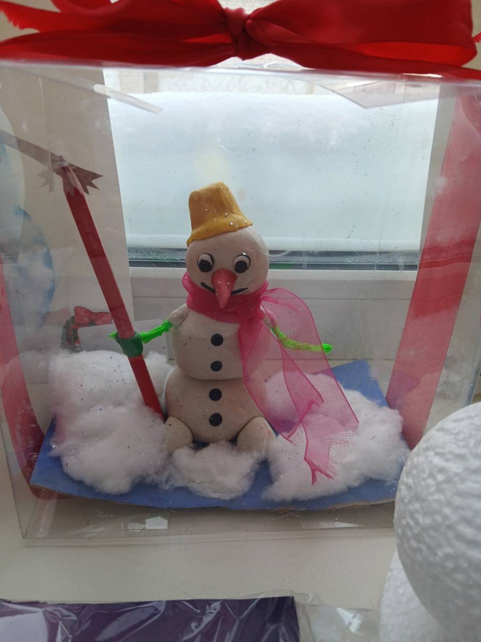 Мой весёлый снеговик