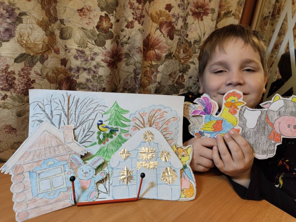 Настольный театр своими руками "Заюшкина избушка".