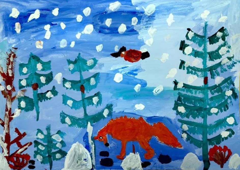 "В зимнем лесу"