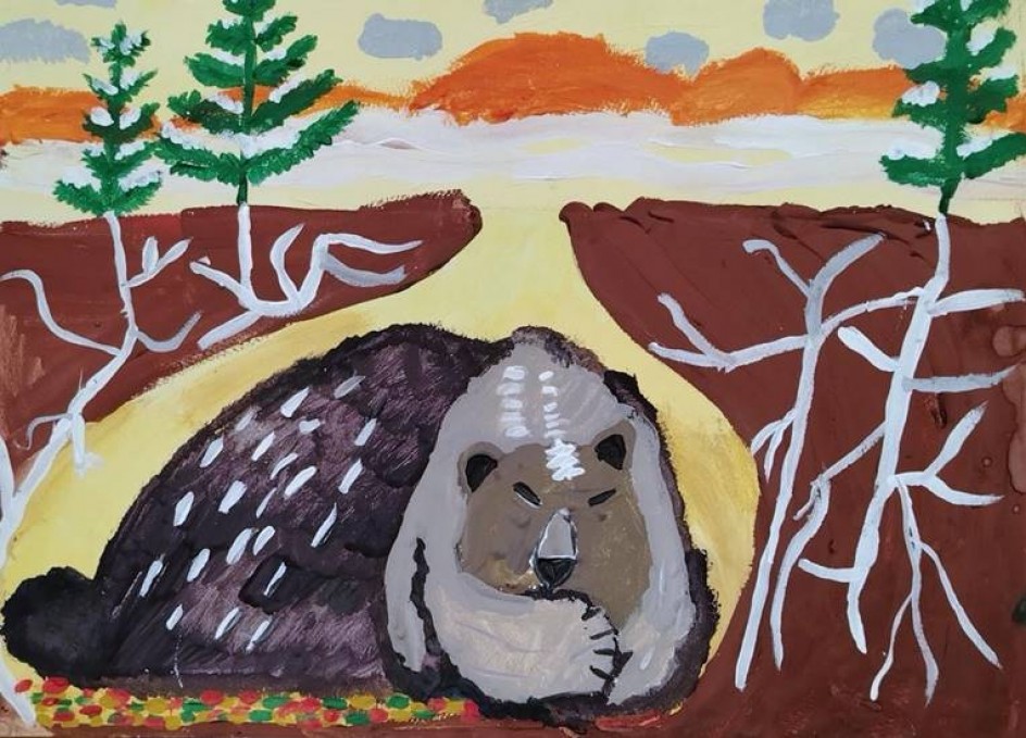 "Медведь в берлоге"