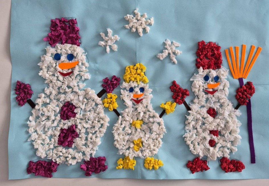 "Дружная семья снеговиков!"