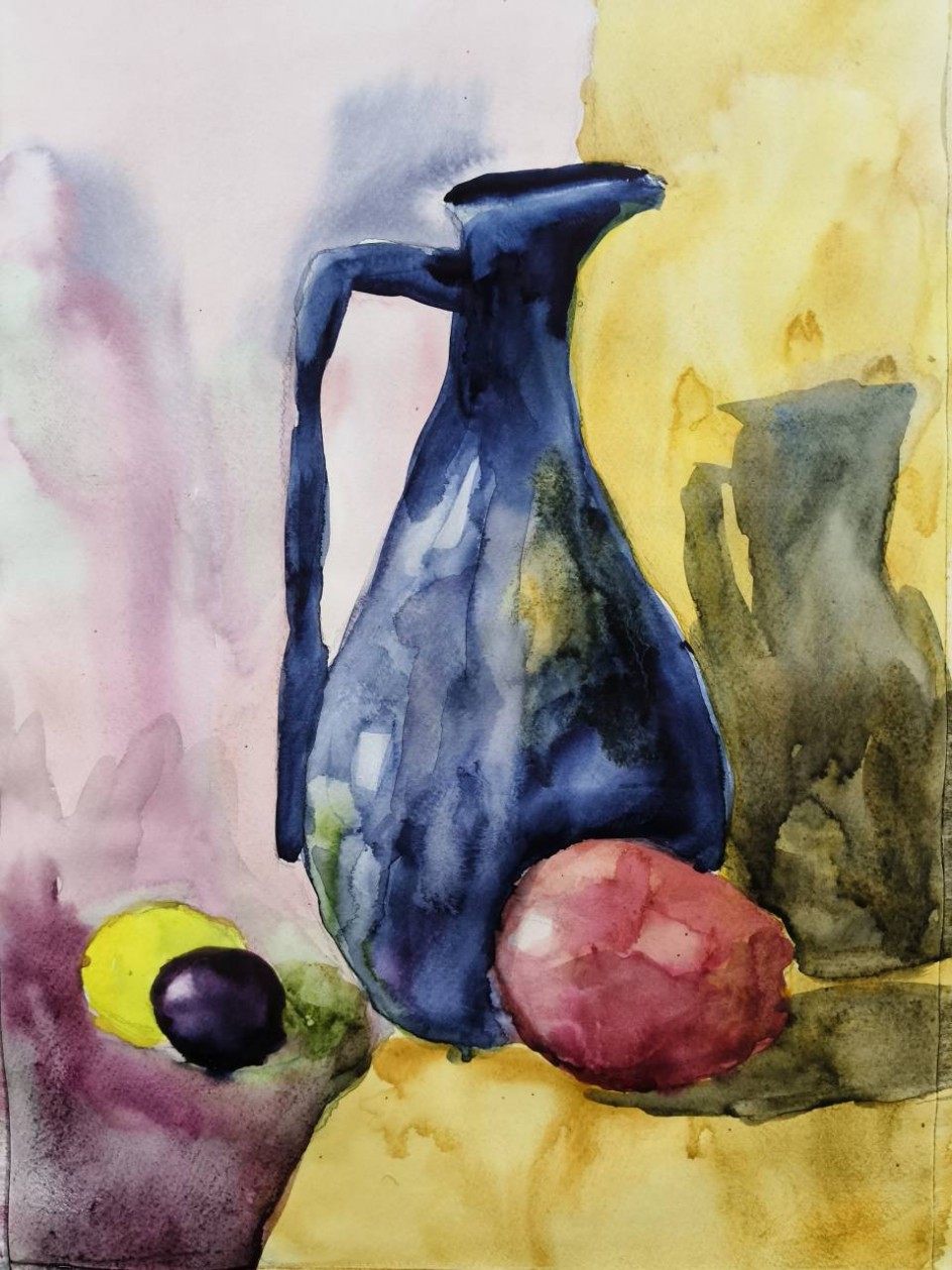 Натюрморт с синим кувшином