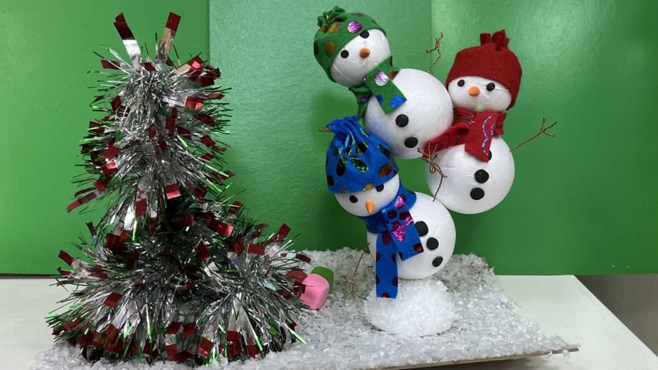 Снеговики - акробаты