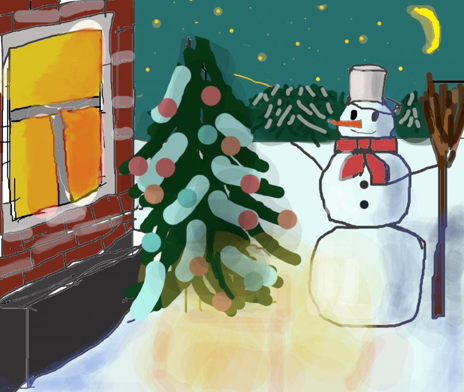 Снеговик зашёл на чашечку чая