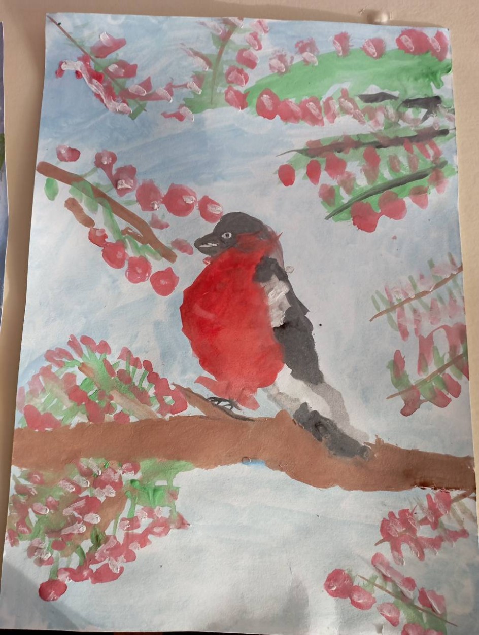 " Красногрудый снегирек"