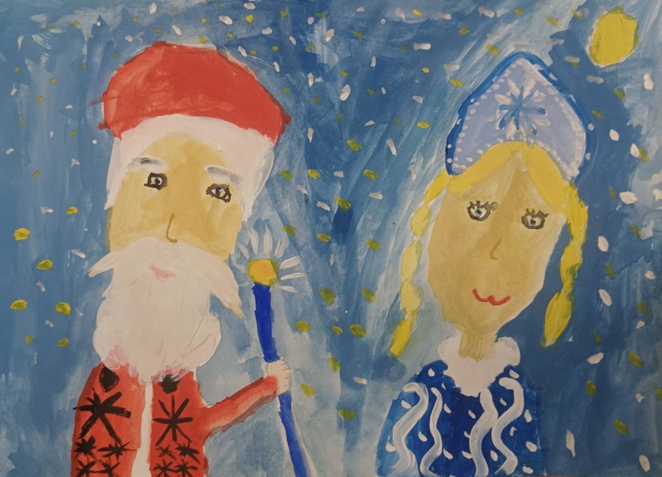 Дедушка Мороз со Снегурочкой