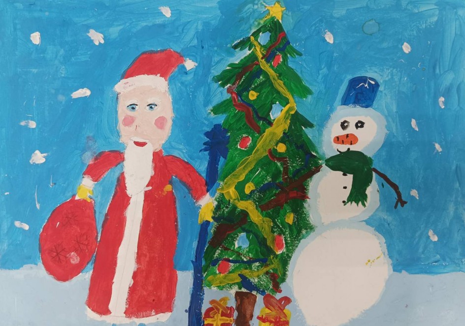 Дедушка Мороз с помощником