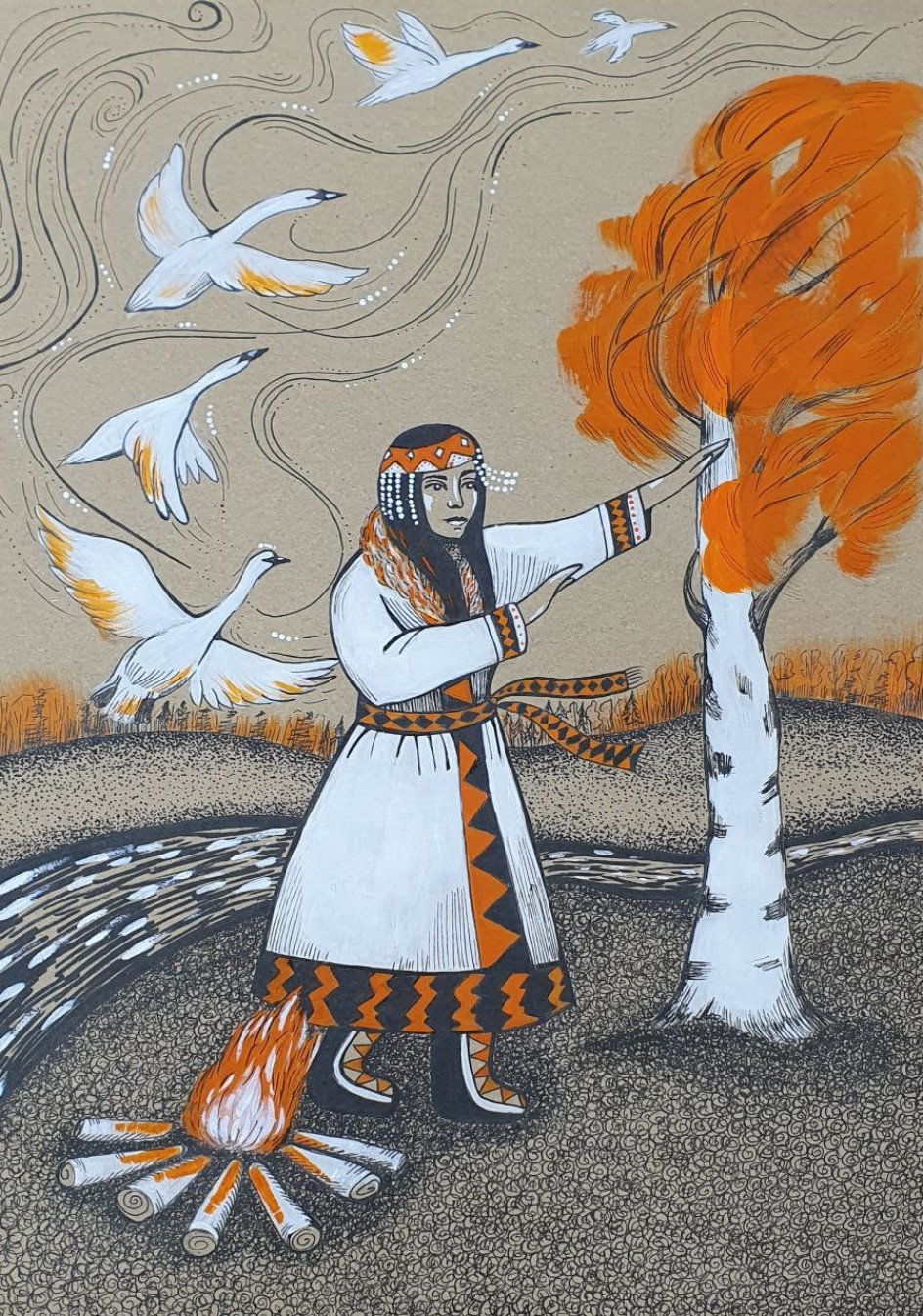 Танец у костра