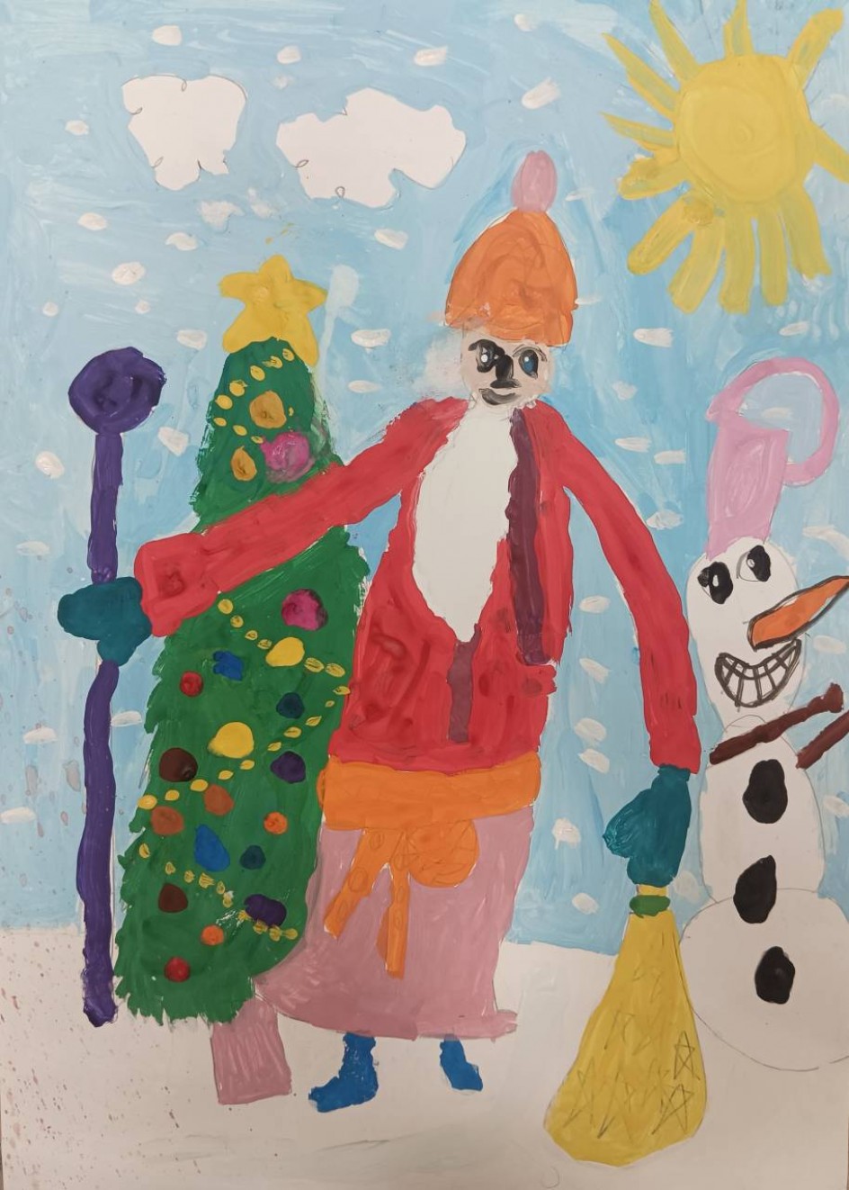 Дед Мороз с помощником