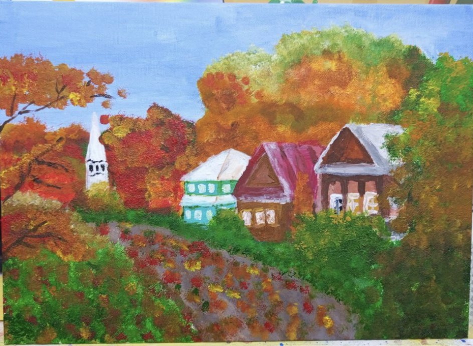 Хорошо в деревне осенью