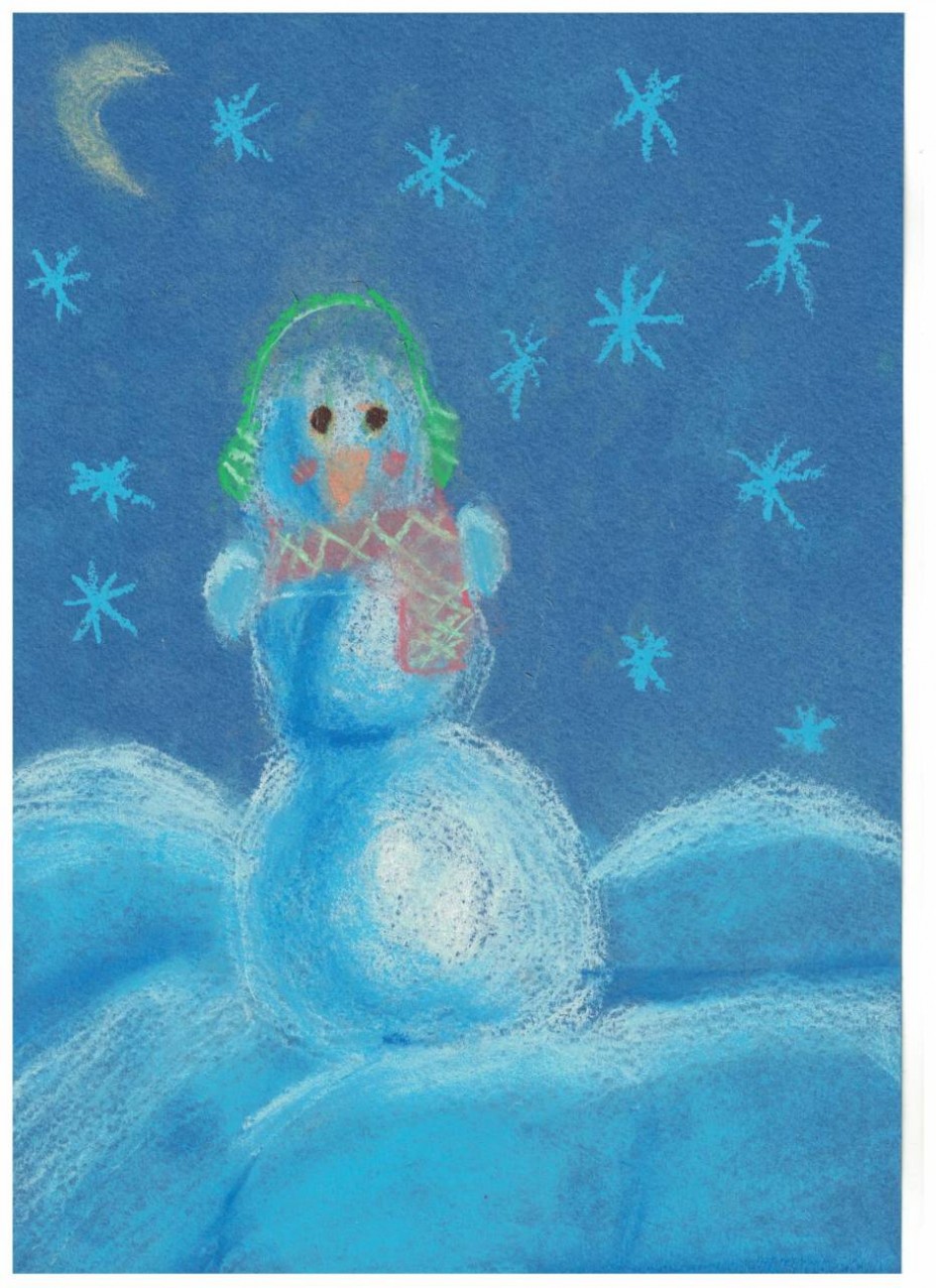 Снеговик в шарфике