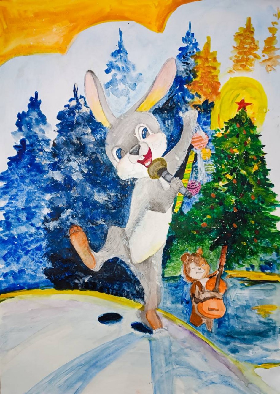 Лесная зимняя феерия