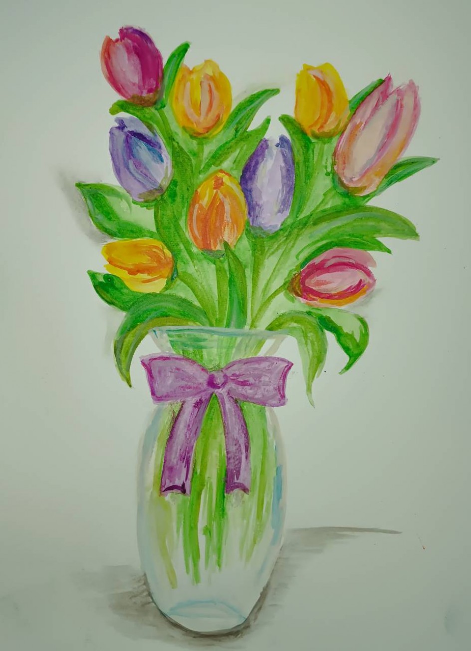 Весенние улыбки тюльпанов