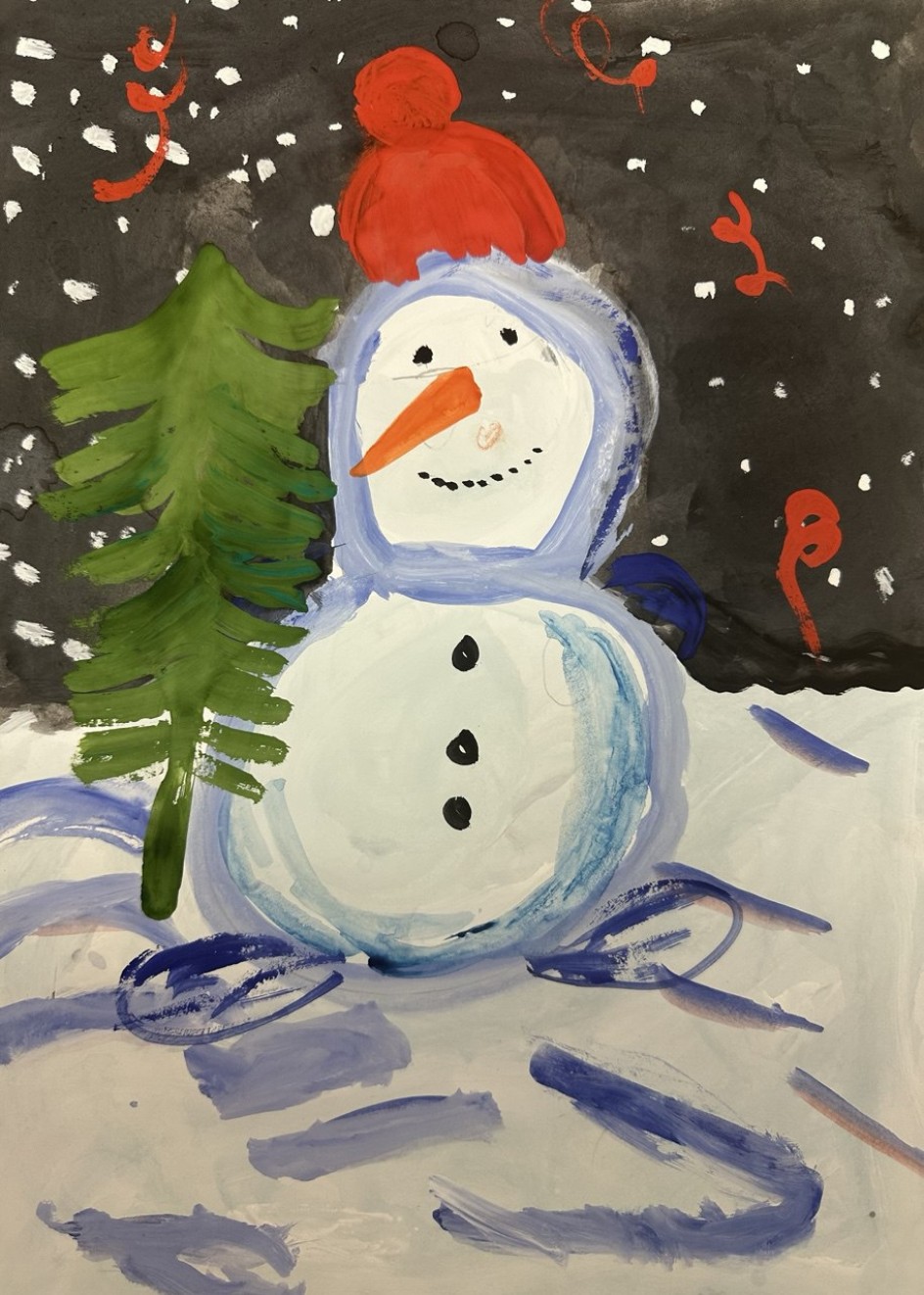 Добрый снеговик