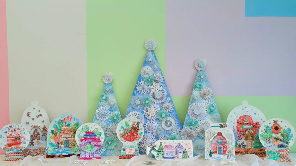 Зимние композиции в стекле