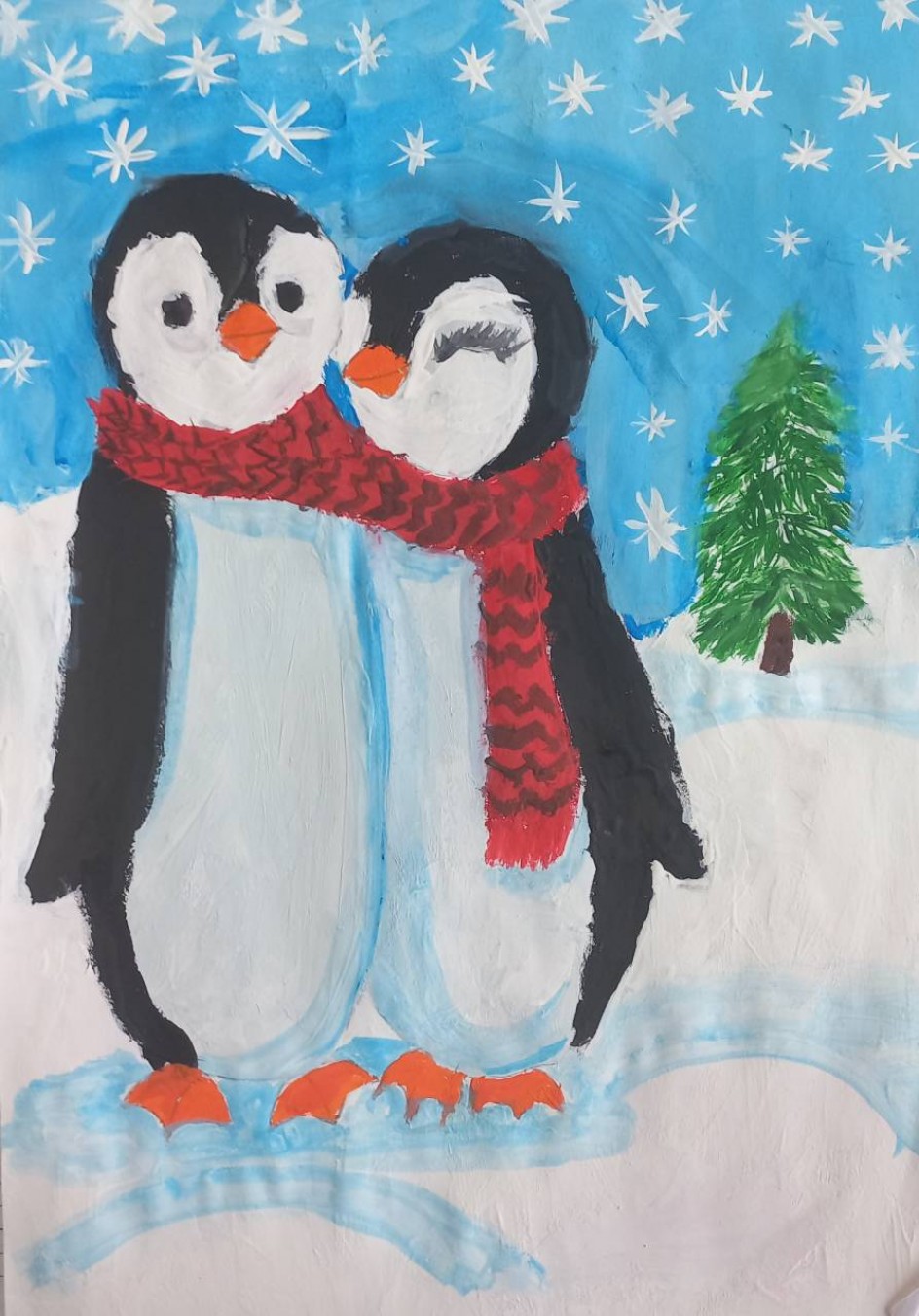 Дружные пингвинята