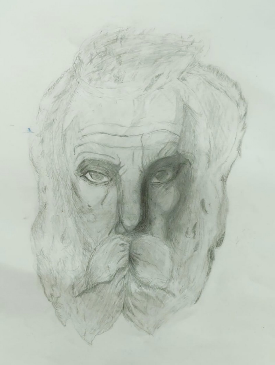 Портрет И.В.Попова. Копия. 1941 г.